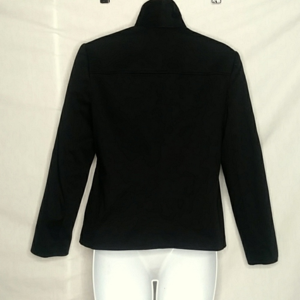 Talbots Black Stretch Classy Zip Up Jacket - Picture 5 of 6